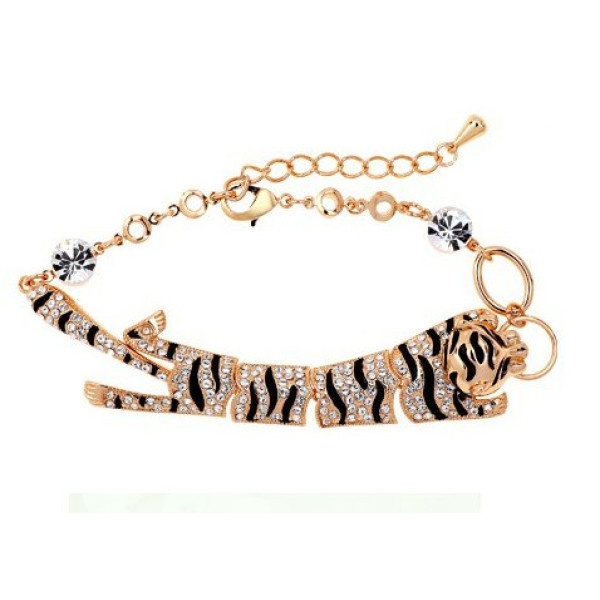 Браслет SWAROVSKI Тигрица золотая