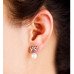 Серьги CHANEL Жемчужинки с бантиком платина
