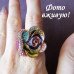 Кольцо Радужная роза