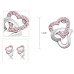 Серьги SWAROVSKI Соединенные сердца roz