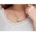 Золотая подвеска Chanel Fedra белая