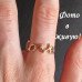 Кольцо золотое Love