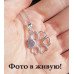 Серебрённая подвеска Сердечный цветок