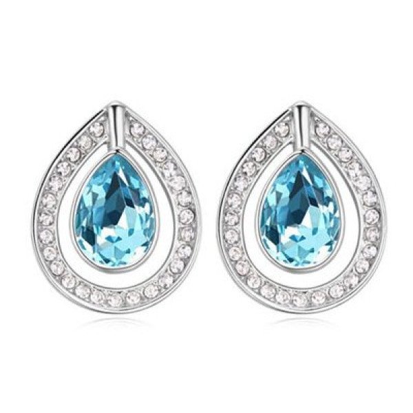 Ювелирные серьги Swarovski Астра