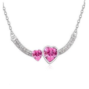 Подвеска SWAROVSKI Сердца влюбленных роз