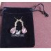 Ювелирные серьги Swarovski Аннет сиреневые