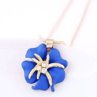Подвеска CHANEL Синий цветок роскоши