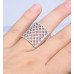 Серебрённое кольцо Ажурная сеточка