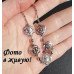Золотая подвеска Chanel Розы с кристаллами белые