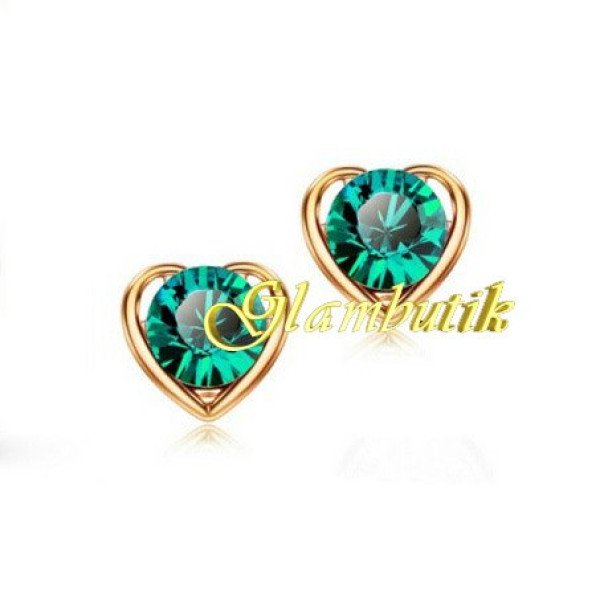 Серьги Swarovski Сердечко