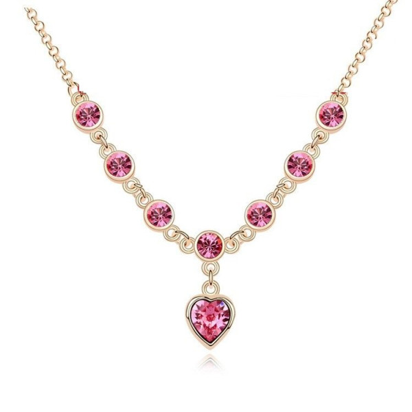 Колье SWAROVSKI Ocean of love розовое