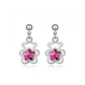 Ювелирные серьги Swarovski Мишки
