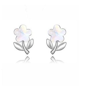 Ювелирные серьги Swarovski Цветочек кристалл