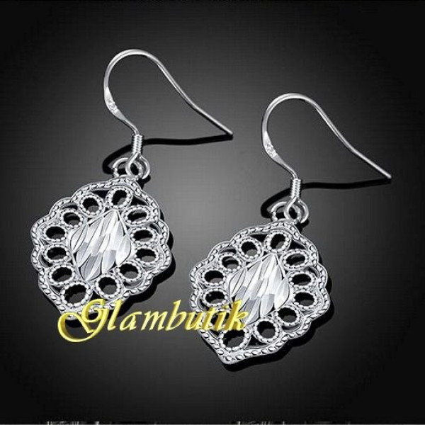 Серебрённые серьги Ажурное мгновение – 9576