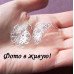 Серебрённые серьги объёмные Ажур