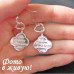 Серьги Tiffany Поцелуй надписи