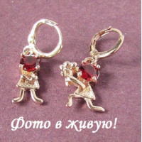 Серьги Chopard Свидание в гранате