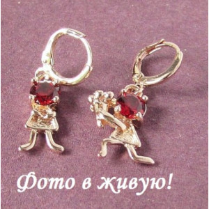 Сережки Chopard Побачення у гранаті