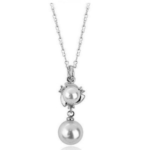 Платиновая  подвеска Chanel Gemma
