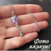 Подвеска SWAROVSKI Ключ сиреневый с кристаллом