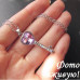 Подвеска SWAROVSKI Ключ сиреневый с кристаллом