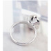 Кольцо SWAROVSKI Капля голубая