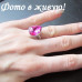 Кольцо SWAROVSKI Капля розовая 