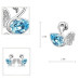 Ювелирные серьги Swarovski Лебеди Авги