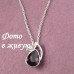 Комплект в стиле Swarovski Деби фиолет 