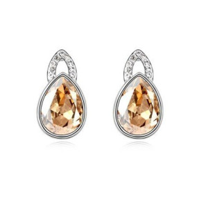 Ювелирные серьги Swarovski Деби шампань