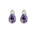 Комплект в стиле Swarovski Деби фиолет 