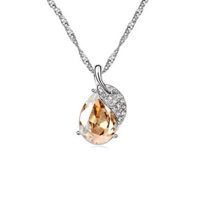 Подвеска SWAROVSKI Кристалл с листиком