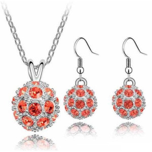 Комплект SWAROVSKI Волшебство красное