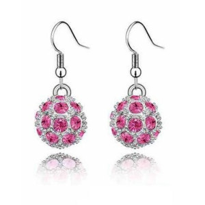 Ювелірні сережки Swarovski Чарівність рожева