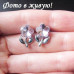 Ювелирные серьги Swarovski Цветочек