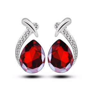 Ювелирные серьги Swarovski Tereza red