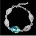 Браслет SWAROVSKI Листики с кристаллом