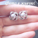 Серьги CHANEL Жемчужинки Невия дымка платина