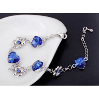 Браслет SWAROVSKI Сердца в цветах