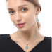 Серьги Балерина в голубой пачке Swarovski