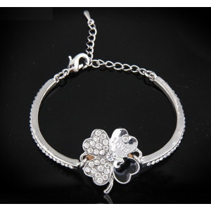 Браслет SWAROVSKI Роскошь клевера белая