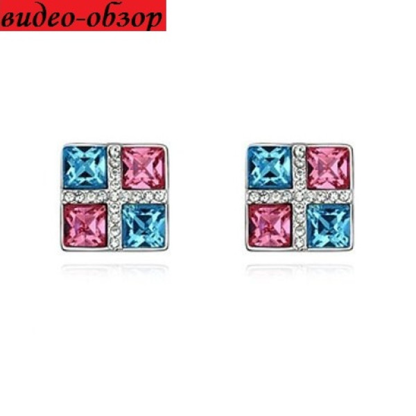 Ювелирные серьги Swarovski Кватро