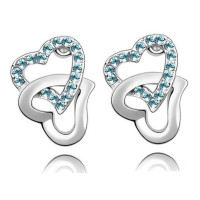 Ювелирные серьги Swarovski Аннет голубые