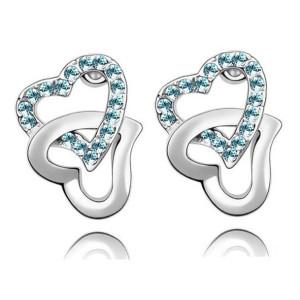 Ювелирные серьги Swarovski Аннет голубые