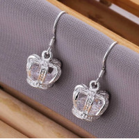 Серьги Tiffany Короны с кристаллами