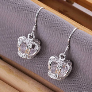 Серьги Tiffany Короны с кристаллами