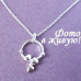 Серебрённая подвеска Сердечное кольцо