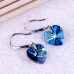 Серьги SWAROVSKI Кристаллы сердец