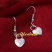 Серьги Tiffany Love надписи