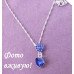 Подвеска SWAROVSKI Дуэт сердец синяя – 10-032